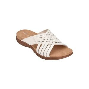 Easy Spirit Womens Meadow Ivory Huarache Sandals Shoes 6M